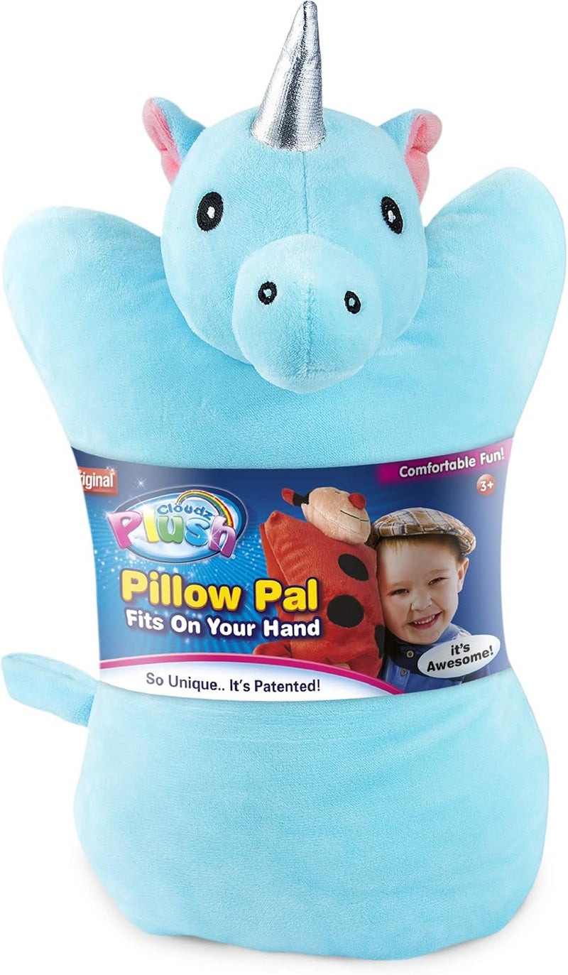 Cloudz Plush On Hand Kids Travel Pillow Pal - Unicorn - Image 1